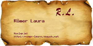 Römer Laura névjegykártya